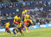 Disputa intensa la de este sábado 2 de septiembre entre Emelec y Aucas en el estadio George Capwell.