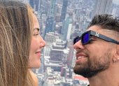 Alejandra Jaramillo con su novio