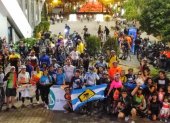 Integrantes del movimiento Guayaquil Pedalea por Ti que reúne a varios grupos.