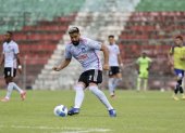 Cristhian Noboa jugó en el partido amistoso de pretemporada que Emelec igualó 1-1 ante Delfín, en Portoviejo, este domingo 4 de febrero.