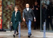 Dani Alves saliendo del juzgado en la ciudad de Barcelona, España