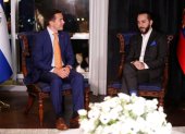 Daniel Noboa y Nayib Bukele se reunieron en El Salvador.