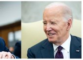 El expresidente de Estados Unidos, Donald Trump (i), y el actual mandatario Joe Biden.