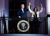 Fotografía de archivo del presidente de Estados Unidos, Joe Biden, junto a la vicepresidenta, Kamala Harris.