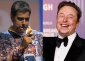 Combo de fotografías del presidente de Venezuela, Nicolás Maduro, y propietario de X, Elon Musk.
