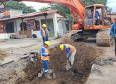 En la zona se realizó una excavación de cinco metros de profundidad.