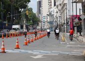 En avenida Malecón se destinaron dos carriles para la Ruta Centro, que replica el modelo de Recreovía, una ciclovía recreativa similar a la que cumple 30 años en Bogotá.