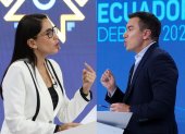 Luisa González y Daniel Noboa se lanzaron varias acusaciones durante el debate de la segunda vuelta electoral.