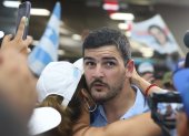 Política. El entonces candidato a la Alcaldía de Guayaquil, Aquiles Álvarez, en un acto público, frente a simpatizantes y comunicadores sociales.