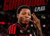 Gonzalo Plata celebra su golazo tras una corrida espectacular con la camiseta de Flamengo.