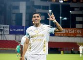 Franco Posse hizo el gol de Macará ante Cuenca Juniors.