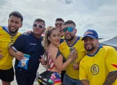 Stefany Aquino llamó la atención de los hinchas en el estreno mundialista de Ecuador.