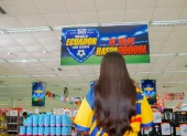 Los supermercados también buscan capitalizar el entusiasmo deportivo.