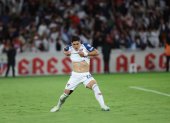 Cornejo de Liga de Quito y el penal de la clasificación.