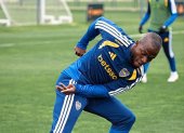 Enner Valencia espera su oportunidad para debutar en la Liga argentina con la camiseta de Boca Juniors.