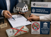 Una foto creada con IA para graficar que los pagos de más 10.000 dólares debe hacerse mediantet una entidad del sistema financiero.