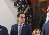 El secretario de la Administración Pública José Julio Neira en el Palacio de Carondelet.