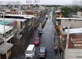 Lluvias y aguaje inundaron sectores de Guayaquil el 11 de septiembre.