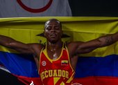 Andrés Montaño flameó la bandera de Ecuador con el oro en lucha, en los Juegos Suramericanos Santa Fe 2026