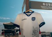 La camiseta de Ecuador este 24 de septiembre en Suwon, donde jugará ante Corea del Sur.