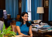 Ministra de Educación, Gilda Alcivar.