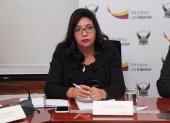 Informe. La fiscal (e) Ruth Palacios y el secretario Anticorrupción, Iván Granda, dieron detalles del viaje a Brasil.