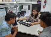 En las oficinas de la Senescyt se atendieron requerimientos de los jóvenes.