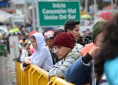 Puente Rumichaca. Entre enero y noviembre de 2018 llegaron a Ecuador 884.699 venezolanos, mientras que en ese lapso de este año, cuando se impusieron requisitos migratorios, han arribado 489.641.