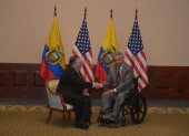 El presidente Lenín Moreno se reunió con el secretario de Estado, Mike Pompeo, en Guayaquil.
