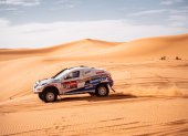 Sebastián Guayasamín y su equipo cubrieron sin mayores inconvenientes la sexta etapa del rally Dakar.