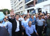 Llegada del presidente interino Juan Guaidó