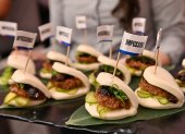 Impossible Food"s presentó su hamburguesa de cerdo, sin gota de cerdo.