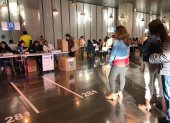 La votación de los ecuatorianos en Madrid en las últimas elecciones de 2019.