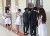 Hecho. En el Colegio Guayaquil, por la mañana, rindieron la prueba 139 estudiantes.