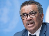 El director de la Organización Mundial de la Salud, Tedros Adhanom Ghebreyesus, en rueda de prensa en Ginebra.