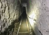 Imagen proporcionada por la policía de fronteras del túnel descubierto entre Tijuana y San Diego.