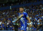 El futbolista azul, Joao Rojas, firmó un gol contra Liga de Portoviejo.