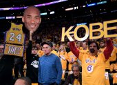 El Staples Center de los Lakers estuvo repleto de imágenes del fallecido Kobe Bryant.