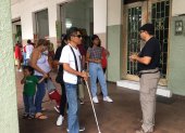 Los participantes caminaron por el centro de Guayaquil.