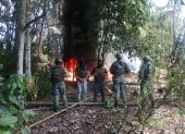 Militares encontraron en Sucumbíos un laboratorio y cristalizadero para procesar pasta