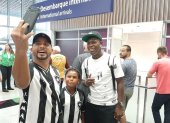Gabriel Cortez a su arribo a Río de Janeiro para sumarse al Botafogo.