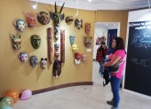 Representaciones. En una de la salas se exhiben máscaras de los personajes míticos y ancestrales, que forman parte de la muestra.