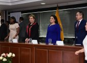 La presidenta del Consejo de la Judicatura estuvo este miércoles en la rendición de cuentas de la Corte
