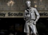 La estatua de Boys Scouts de Estados Unidos.