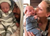 Enrique Iglesias y su esposa compartieron fotos de su nuevo bebé en sus redes sociales.