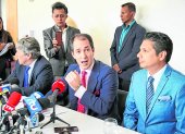 Denuncia. Los diputados españoles Víctor González y Hermann Tertsch visitaron, la semana pasada, Ecuador.