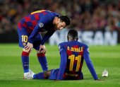 Ousmane Dembélé se lesionó hace unos meses y se recuperará para la Eurocopa, que será en junio del 2021.