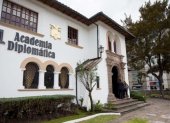 El edificio en el que funciona la Academia Diplomática, en el norte de Quito, reabrió sus puertas a finales de noviembre de 2019.