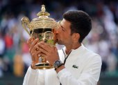 El serbio Novak Djokovic es el campeón vigente de Wimbledon, el Grand Slam más antiguo.