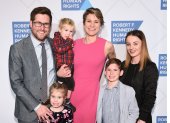 (FILES) In this file photo David McKean, Maeve Kennedy Townsend Mckean and their children (son Gideon 2R) attend the Robert F. Kennedy Human Rights Hosts 2019 Ripple Of Hope Gala & Auction In NYC on December 12, 2019 in New York City. Two members of the Kennedy political dynasty, including a grand-niece of John F. Kennedy, are now presumed dead after they went missing during a canoe trip, the family said on April 4, 2020. This time it involves a grand-niece of the late president, Maeve Kennedy McKean, 40, and her eight-year-old son Gideon. They disappeared Thursday while canoeing in the South River in Maryland, near the vast Chesapeake Bay, Governor Larry Hogan said Friday. / AFP / GETTY IMAGES NORTH AMERICA / Mike PONT

 FILES-US-KENNEDY-CANOE-ACCIDENT
